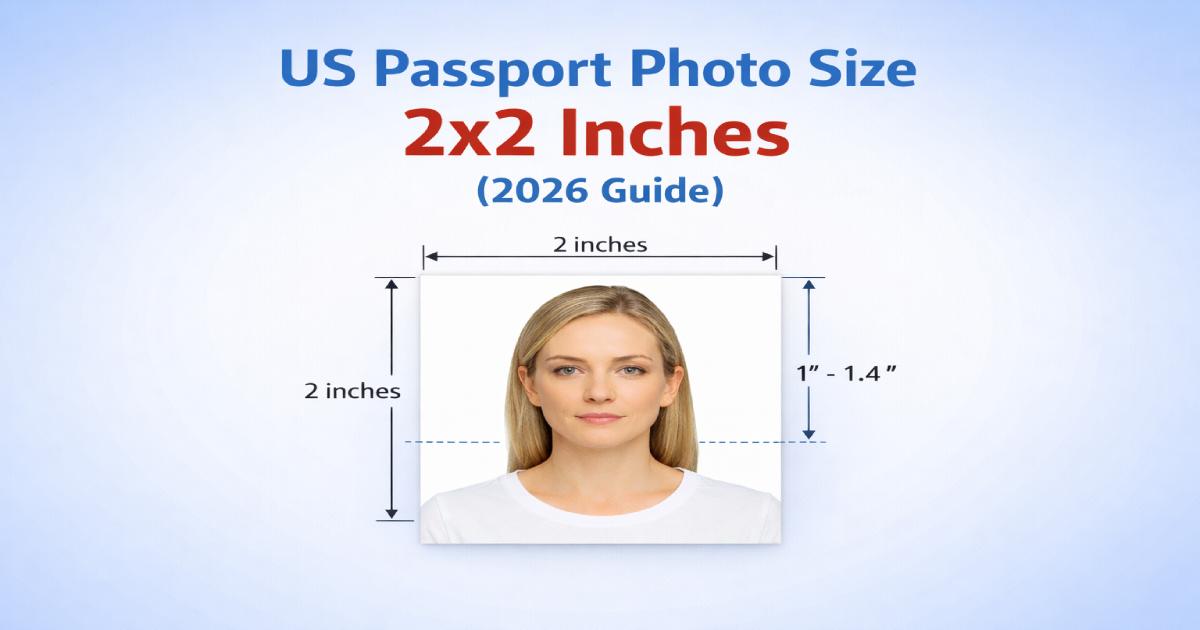 US Passport Photo Size Requirements (2026 Updated Guide)